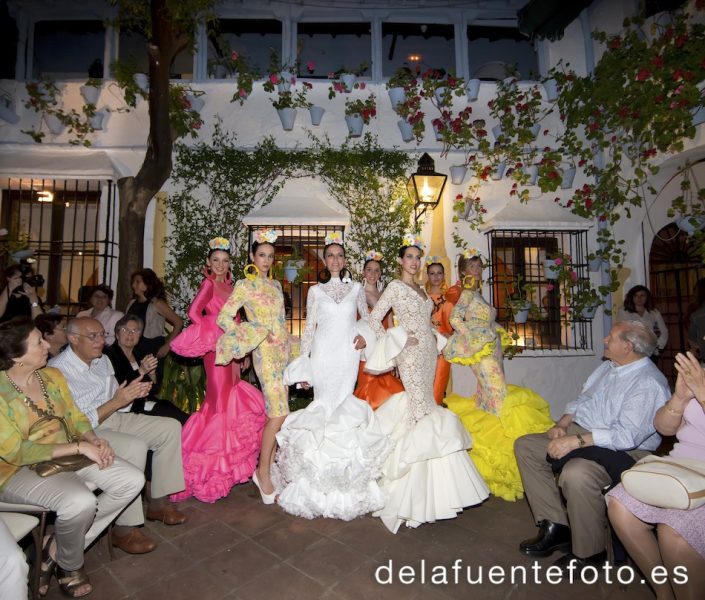 Desfile benéfico de trajes flamencos en favor de Madre Coraje. 19 de Abril de 2013 en Bodegas Campos. De la Fuente Fotografía.